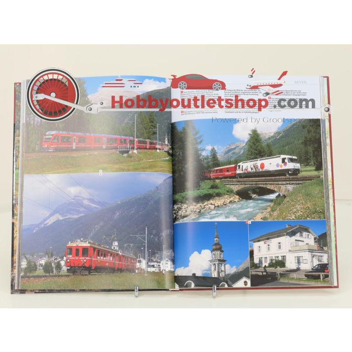 Set van 2 spoorwegenboeken Bahnland. Schweiz Suisse Switzerland en Zauberhafte Rhätische Bahn - Hardcover #8750 - sku: 20251211101743 - Gebruikt - Zeer goede staat - Afbeelding 5