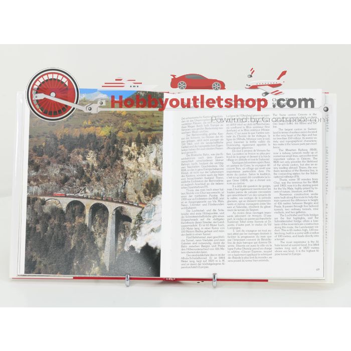 Set van 3 spoorwegenboeken Erlebnis Rhätische Bahn, Der Glacier Express en Die Rhätische Bahn gestern und heute - Hardcover #8753 - sku: 20251211110907 - Gebraucht - Sehr guter Zustand - Bild 3