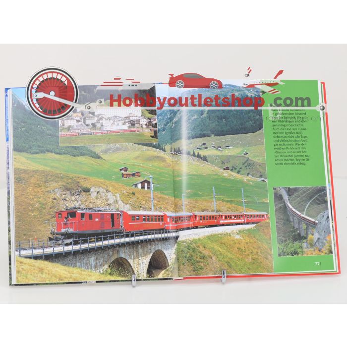 Set van 3 spoorwegenboeken Erlebnis Rhätische Bahn, Der Glacier Express en Die Rhätische Bahn gestern und heute - Hardcover #8753 - sku: 20251211110907 - Gebraucht - Sehr guter Zustand - Bild 6
