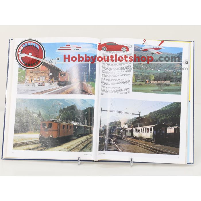 Set van 3 spoorwegenboeken Erlebnis Rhätische Bahn, Der Glacier Express en Die Rhätische Bahn gestern und heute - Hardcover #8753 - sku: 20251211110907 - Gebraucht - Sehr guter Zustand - Bild 9