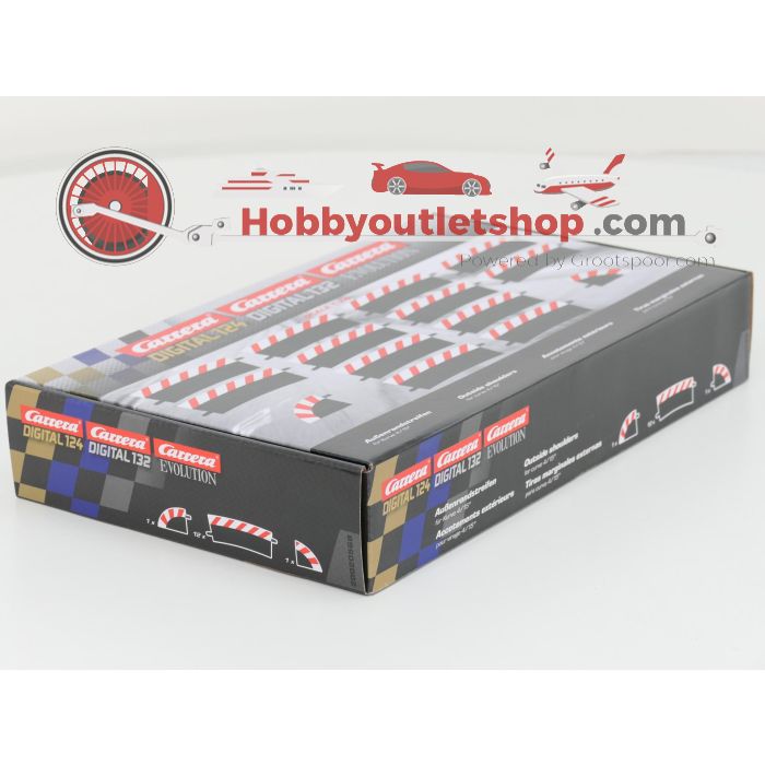 Schaal 1:24 Carrera 20020568 Buitenste schouder voor bocht 4/15° (12), eindstuk (2) #8777 - sku: 20251216094756 - Nieuw - Afbeelding 5