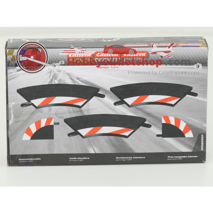 Schaal 1:24 Carrera 20020551 binnenste schoudercurve 1/60° (3), eindstuk (2) #8780 - sku: 20251216034919 - New - Photo 2