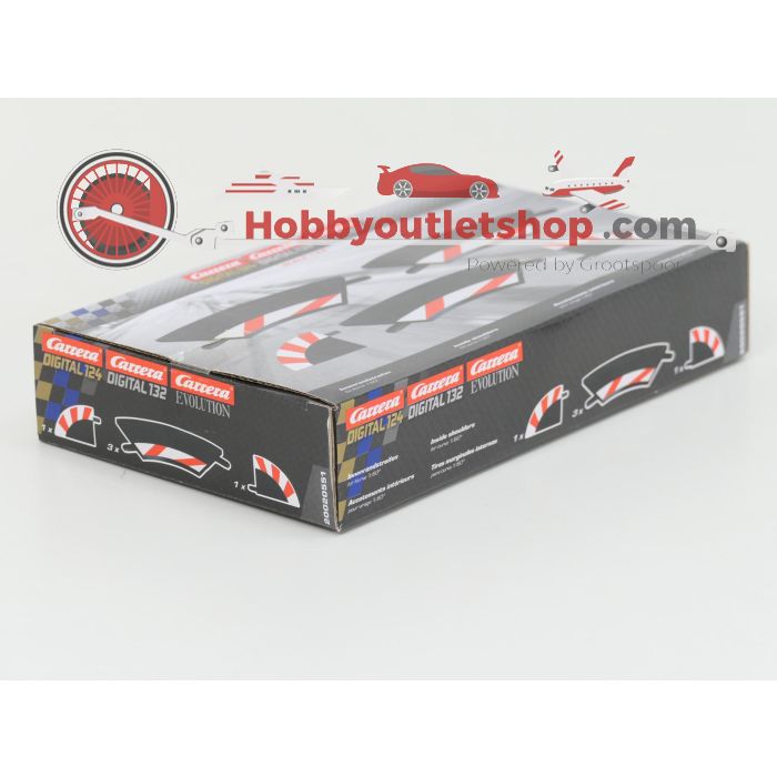 Schaal 1:24 Carrera 20020551 binnenste schoudercurve 1/60° (3), eindstuk (2) #8780 - sku: 20251216034919 - New - Photo 5