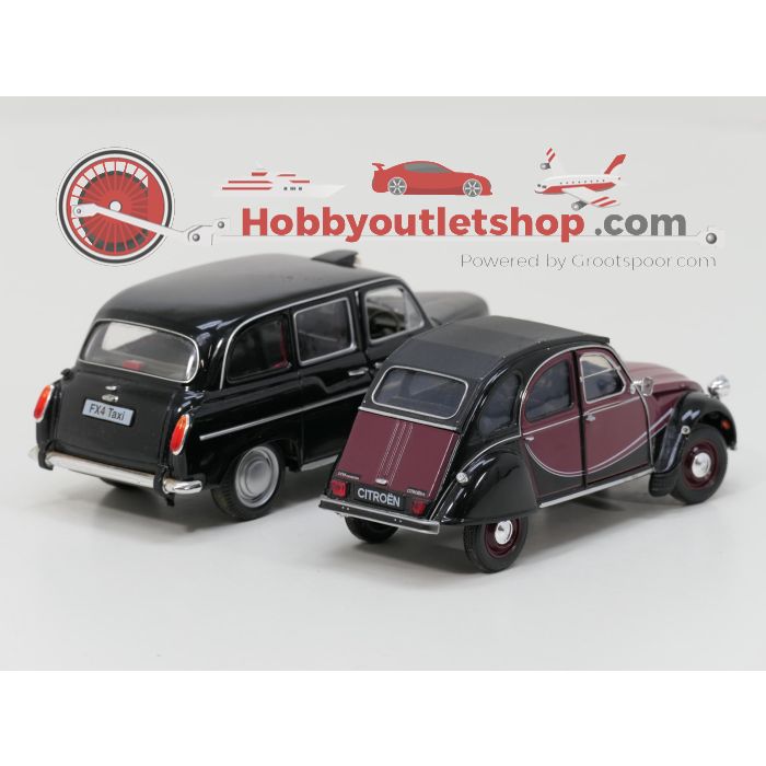 Schaal 1:24 Welly 24009, 22450 Set van Citroën 2CV en Austin FX4 London Taxi - sku: 20260131103130 - Gebraucht - Guter Zustand - Bild 2