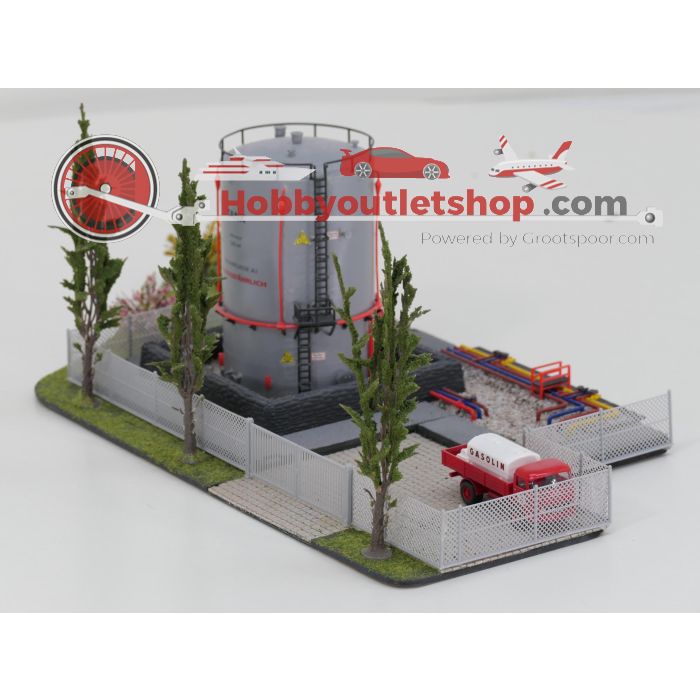 Schaal H0 en TT Auhagen 12216 tankopslag met scenery #9072 - sku: 20260303094434 - Gebruikt - Zeer goede staat - Afbeelding 2