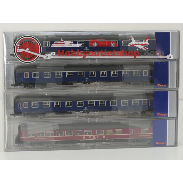 Schaal H0 Roco 74104 en 74105 set: 1/2 4-tlg. F-Zug „Toller Bomberg“ en 2-tlg. F-Zug "Bomberg" van de DB #9127 - sku: 20260317030611 - Gebruikt - Zo goed als nieuw - Afbeelding 30