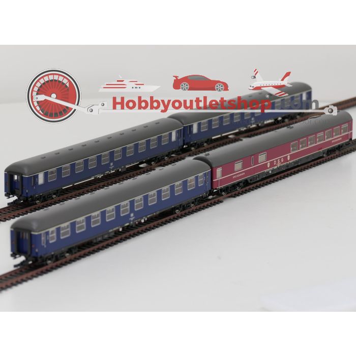 Schaal H0 Roco 74104 en 74105 set: 1/2 4-tlg. F-Zug „Toller Bomberg“ en 2-tlg. F-Zug "Bomberg" van de DB #9127 - sku: 20260317030611 - Gebruikt - Zo goed als nieuw - Afbeelding 21