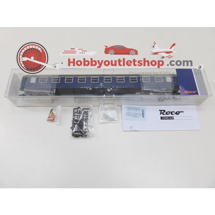 Schaal H0 Roco 74104 en 74105 set: 1/2 4-tlg. F-Zug „Toller Bomberg“ en 2-tlg. F-Zug "Bomberg" van de DB #9127 - sku: 20260317030611 - Gebruikt - Zo goed als nieuw - Afbeelding 24