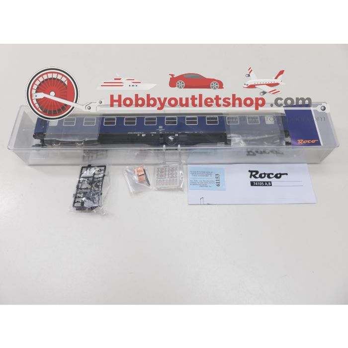 Schaal H0 Roco 74104 en 74105 set: 1/2 4-tlg. F-Zug „Toller Bomberg“ en 2-tlg. F-Zug "Bomberg" van de DB #9127 - sku: 20260317030611 - Gebruikt - Zo goed als nieuw - Afbeelding 25