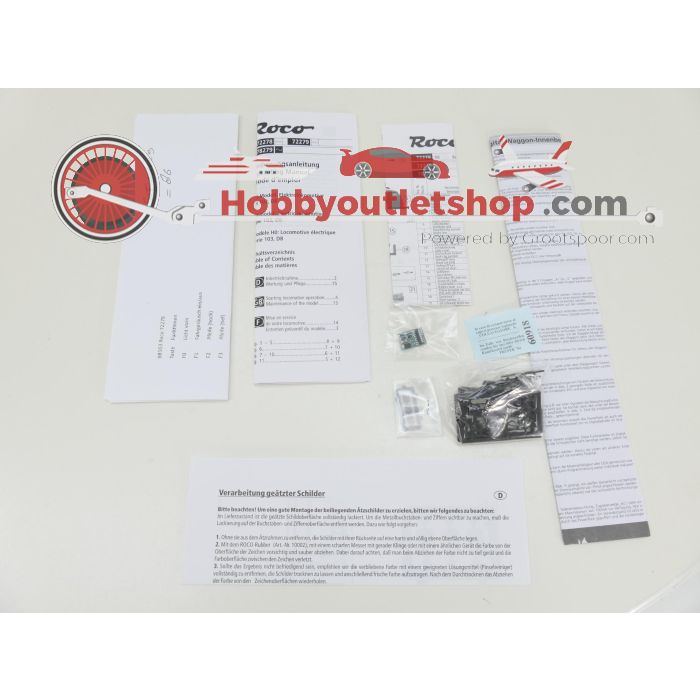 Schaal H0 Roco 72278, 74135 en 74136 TEE-set BR103 met TEE-rijtuigen "Rheingold" Teil 1 en 2 van de DB. Digitaal #9129 - sku: 20260317044707 - Gebruikt - Nieuwstaat - Afbeelding 46