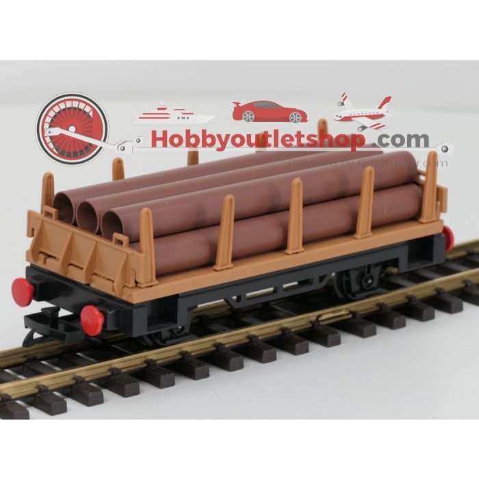 Playmobil 4105 rongenwagen met buizenlading - sku: 20260430114138 - Gebruikt - Zeer goede staat - Afbeelding 2