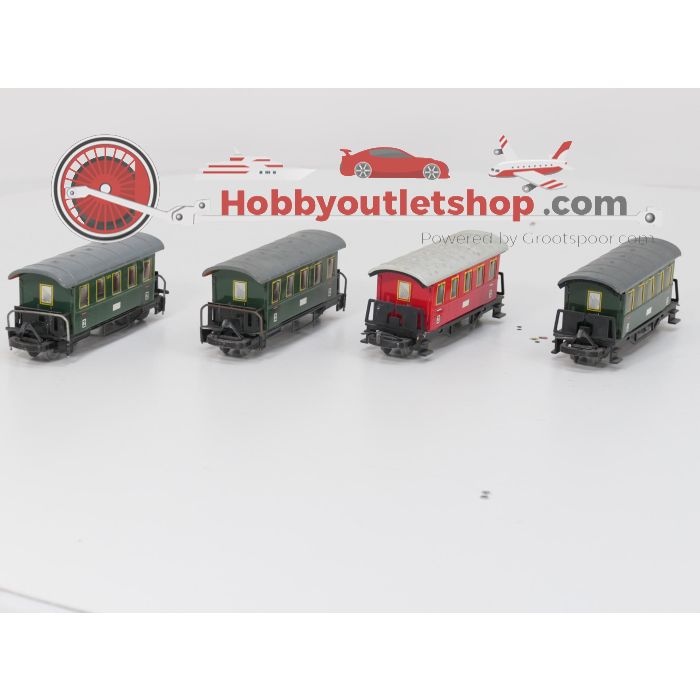 Schaal 0e Biller Bahn set locomotief met personenrijtuigen en rails. Bastler #9196 - sku: 20260407091418 - Gebraucht - Angemessener Zustand - Bild 5