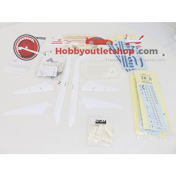 Schaal 1:144 Revell super DC-8 African Safari met DC8-71 ombouw kit #9301 - sku: 20260506093943 - Gebruikt - Goede staat - Afbeelding 4