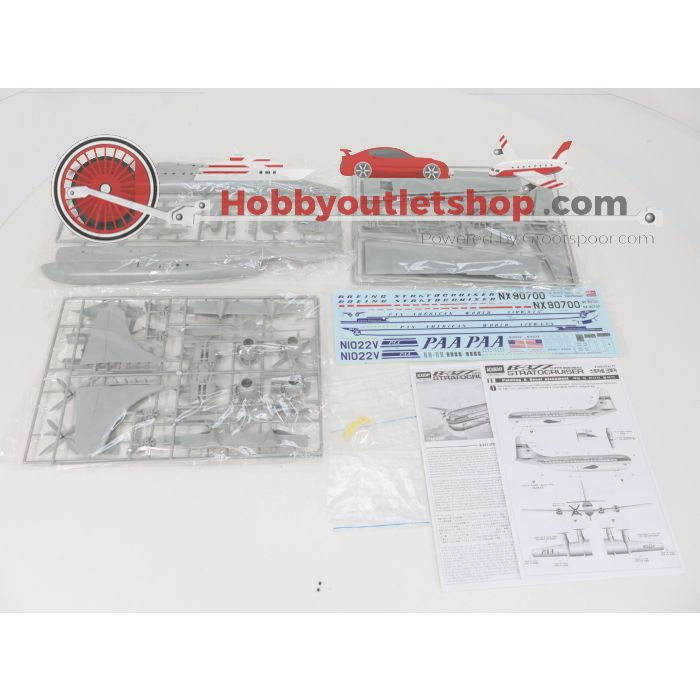 Schaal 1:72 Academy 1603 Boeing B-377 Clipper Nightingale Stratocruiser PAA #9321 - sku: 20260507120652 - Neu - Bild 4