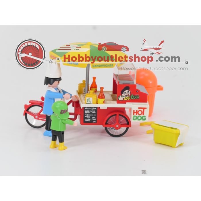 Playmobil 3848 Hotdogkar met verkoper OVP #9526 - sku: 20260515101933 - Used - Very good condition - Photo 2