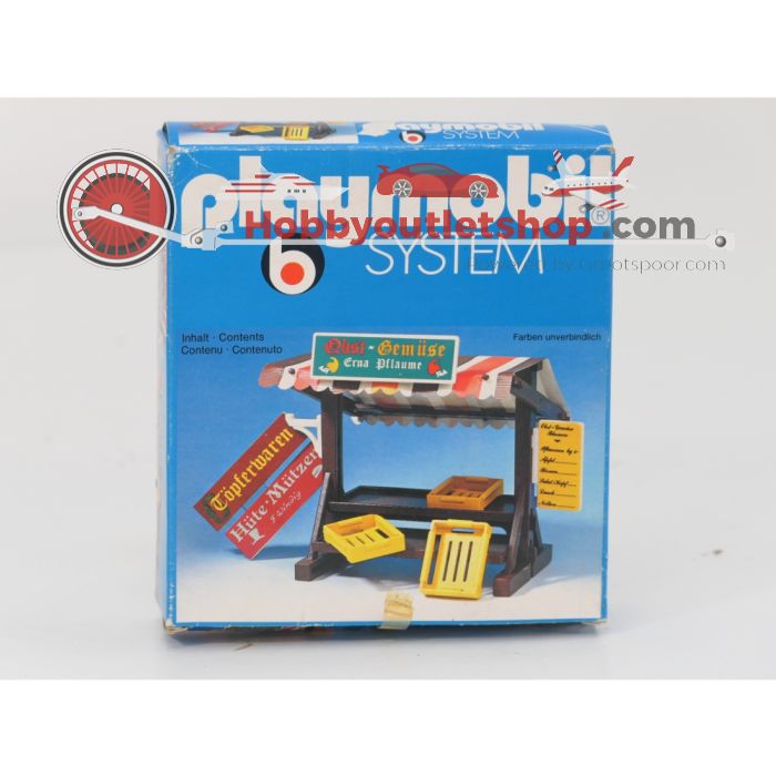 Playmobil 3296 marktkraam compleet OVP #9529 - sku: 20260515105414 - Gebruikt - Zeer goede staat - Afbeelding 3