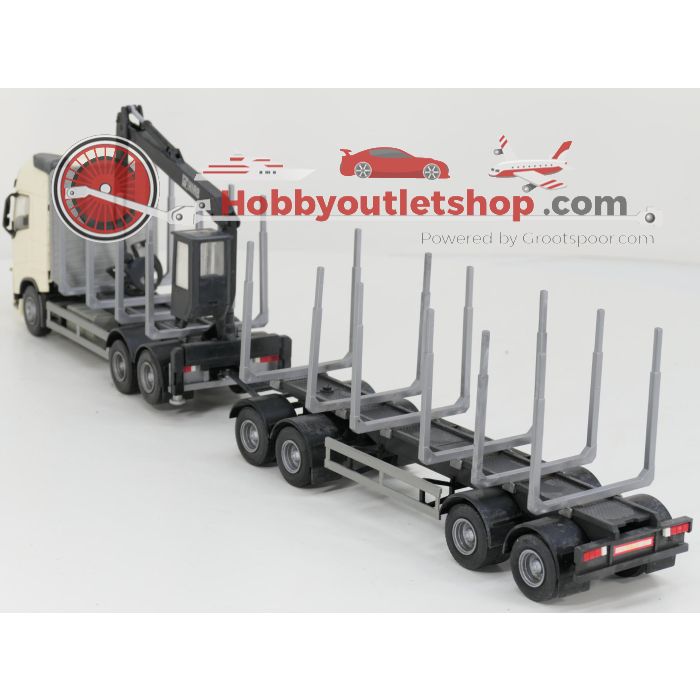Schaal 1:25 EMEK Volvo FH12 6x4 Wit Hout Transporter met 4-as Houttransport trailer #9373 - sku: 20260519095820 - Gebruikt - Goede staat - Afbeelding 2