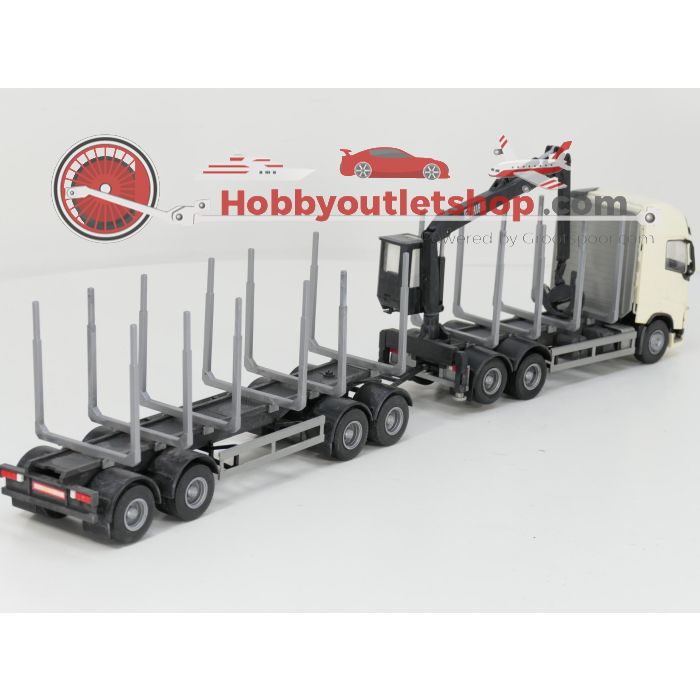 Schaal 1:25 EMEK Volvo FH12 6x4 Wit Hout Transporter met 4-as Houttransport trailer #9373 - sku: 20260519095820 - Gebruikt - Goede staat - Afbeelding 3