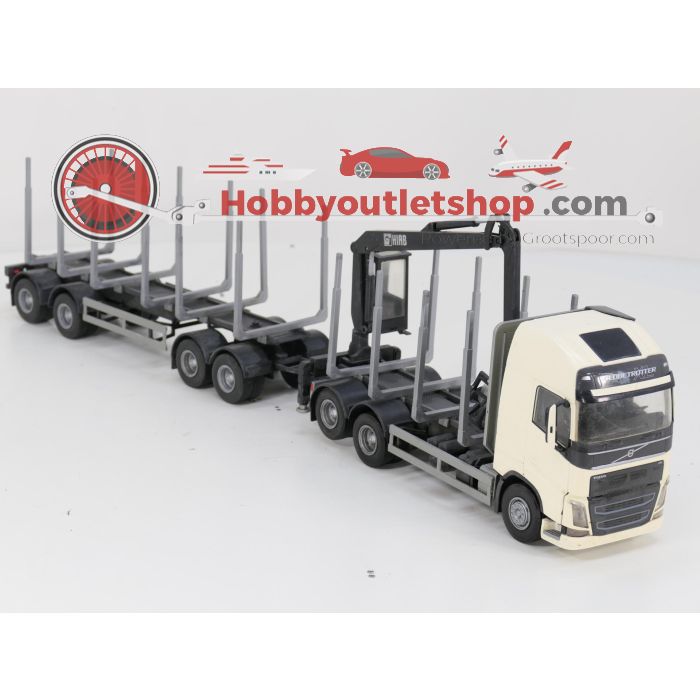 Schaal 1:25 EMEK Volvo FH12 6x4 Wit Hout Transporter met 4-as Houttransport trailer #9373 - sku: 20260519095820 - Gebruikt - Goede staat - Afbeelding 4