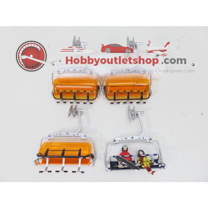 Schaal 1:32 Jägerndorfer 54200 set 4 zetels Doppelmayr voor 6 personen #9386 - sku: 20260520043646 - Gebruikt - Goede staat - Afbeelding 2