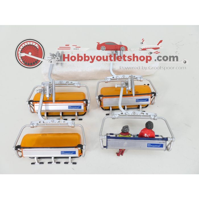 Schaal 1:32 Jägerndorfer 54200 set 4 zetels Doppelmayr voor 6 personen #9386 - sku: 20260520043646 - Gebruikt - Goede staat - Afbeelding 3