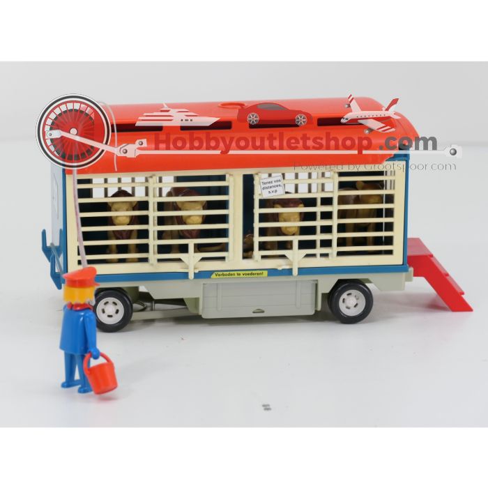 Playmobil 3514 Circus Leeuwenwagen + 3477 Woonwagen met Clowns Nagenoeg Compleet #9601 - sku: 20260603024142 - Gebruikt - Zeer goede staat - Afbeelding 2