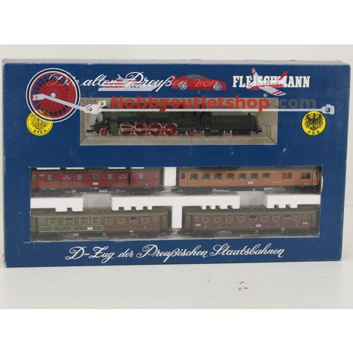 Schaal H0 Fleischmann NEW OLD STOCK COMPLETE SET 4885, 5852, 5853 en 5854 stoomlocomotief met personenrijtuigen van de KPEV / P.St.B #9437 - sku: 20260612101232 - Neu - Bild 2