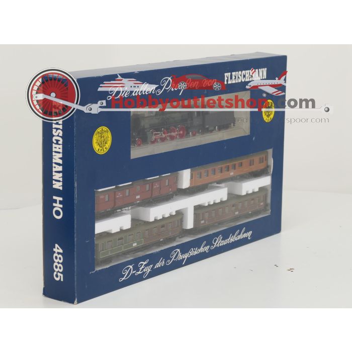 Schaal H0 Fleischmann NEW OLD STOCK COMPLETE SET 4885, 5852, 5853 en 5854 stoomlocomotief met personenrijtuigen van de KPEV / P.St.B #9437 - sku: 20260612101232 - Neu - Bild 3