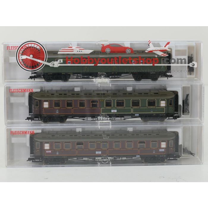 Schaal H0 Fleischmann NEW OLD STOCK COMPLETE SET 4885, 5852, 5853 en 5854 stoomlocomotief met personenrijtuigen van de KPEV / P.St.B #9437 - sku: 20260612101232 - Neu - Bild 6