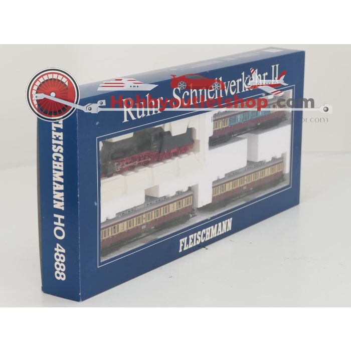 Schaal H0 Fleischmann NEW OLD STOCK COMPLETE SET 4888 en 5875 stoomlocomotief BR 38 met personenrijtuigen van de DRG #9439 - sku: 20260612120049 - Neu - Bild 3
