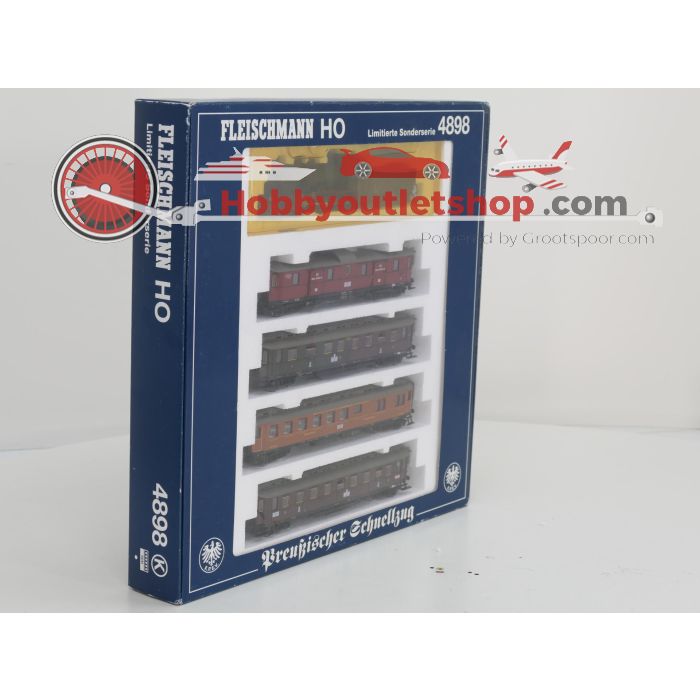 Schaal H0 Fleischmann NEW OLD STOCK COMPLETE SET 4898, 5883, 5884 en 5885 stoomlocomotief S6 met personenrijtuigen en goederenwagons van de KPEV #9441 - sku: 20260612025036 - New - Photo 3