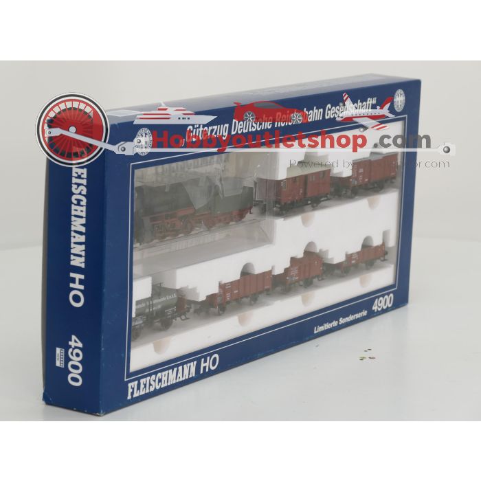 Schaal H0 Fleischmann NEW OLD STOCK COMPLETE SET 4900, 83 5806K en 83 5807K stoomlocomotief BR 56 met goederenwagons van de DRG #9443 - sku: 20260612043830 - New - Photo 3