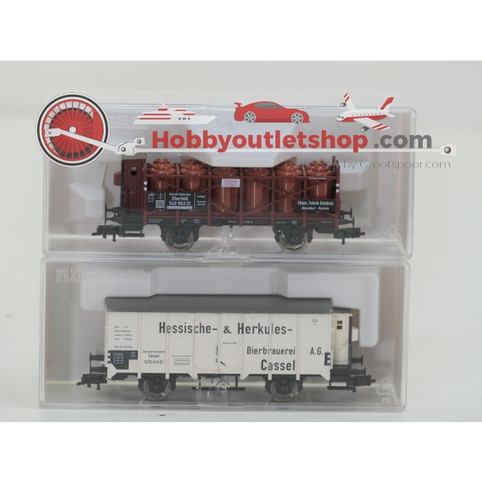 Schaal H0 Fleischmann NEW OLD STOCK COMPLETE SET 4900, 83 5806K en 83 5807K stoomlocomotief BR 56 met goederenwagons van de DRG #9443 - sku: 20260612043830 - New - Photo 6