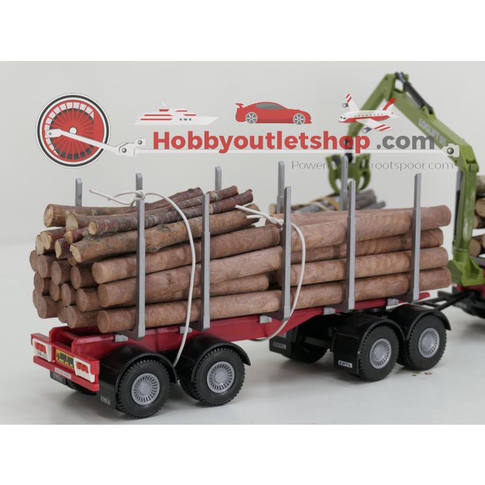 EMEK Volvo FH16 6x4 Globetrotter 1:25 Groen Hout Transporter met 4-as Houttransport trailer Inc Figuur - sku: 20260613012713 - Gebraucht - Sehr guter Zustand - Bild 5