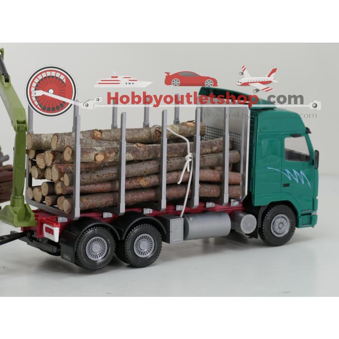 EMEK Volvo FH16 6x4 Globetrotter 1:25 Groen Hout Transporter met 4-as Houttransport trailer Inc Figuur - sku: 20260613012713 - Gebraucht - Sehr guter Zustand - Bild 6