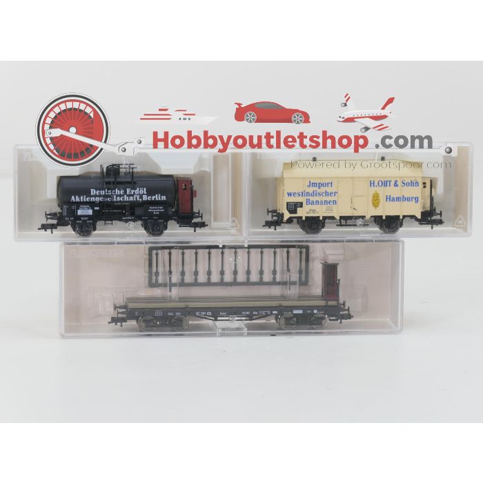 Schaal H0 Fleischmann NEW OLD STOCK COMPLETE SET 4884, 5835, 5836 en 5837 "Die alten Preußen" goederen treinset van de P.St.B #9453 - sku: 20260617020446 - Nieuw - Afbeelding 5