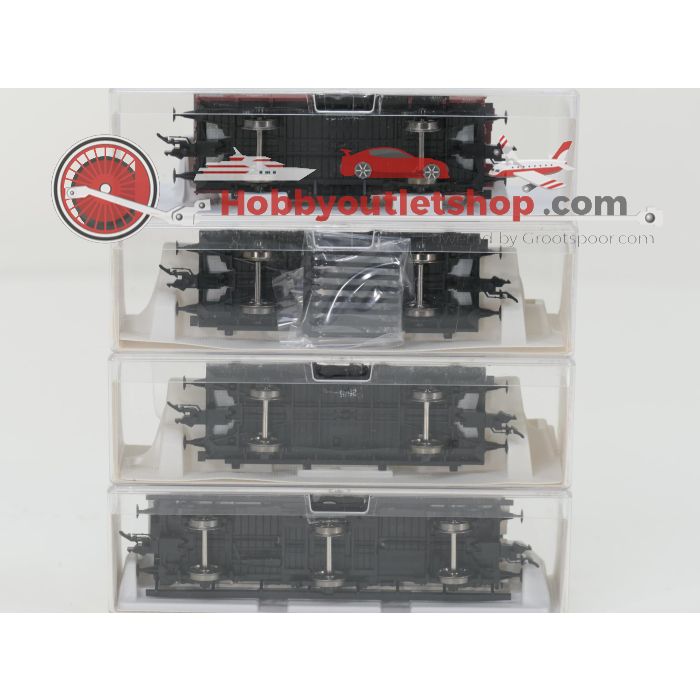 Schaal H0 Fleischmann NEW OLD STOCK COMPLETE SET 4902, 85 5825, 85 5826, 85 5826 en 85 5827 "Güterzug mit Personenbeförderung" van de KPEV #9456 - sku: 20260618092330 - Nieuw - Afbeelding 18