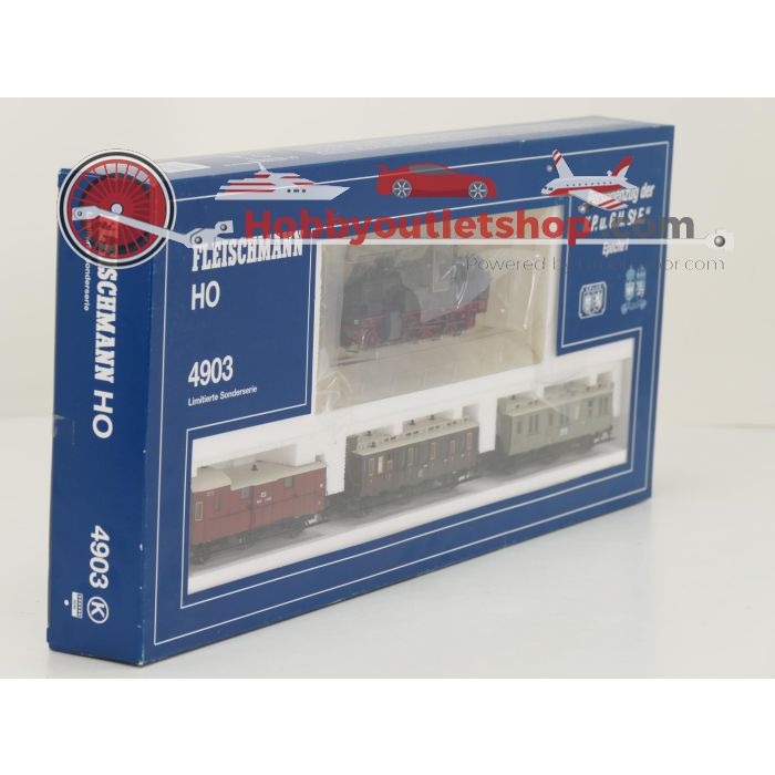 Schaal H0 Fleischmann NEW OLD STOCK COMPLETE SET 4903 en 86 5833 "Personenzug" met personenrijtuig van de K.P.u.G.H St.E. #9457 - sku: 20260618100839 - New - Photo 3