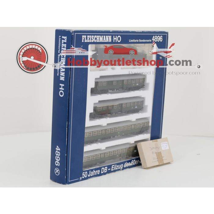 Schaal H0 Fleischmann NEW OLD STOCK COMPLETE SET 4896 "50 Jahre DB - Eilzug der 60er Jahre" van de DB #9463 - sku: 20260618040735 - New - Photo 4
