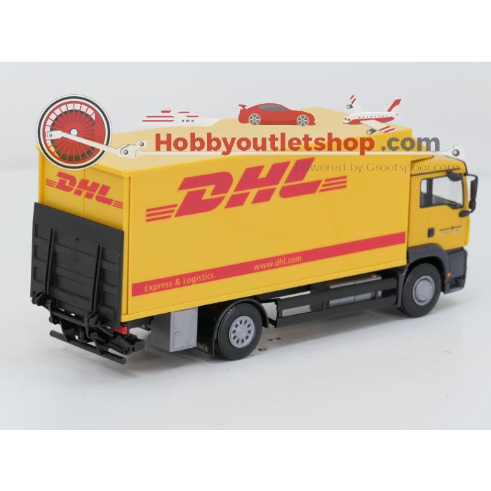 Emek EM89069 MAN TGS M Kofferauslieferungsf. DHL/Deutsche Post mit Hebe 1:25 - sku: 20260619022653 - Used - Like new - Photo 2