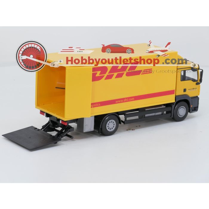 Emek EM89069 MAN TGS M Kofferauslieferungsf. DHL/Deutsche Post mit Hebe 1:25 - sku: 20260619022653 - Used - Like new - Photo 3