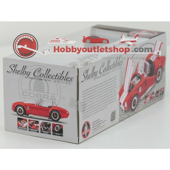 Schaal 1:18 Shelby Collectibles NEW OLD STOCK DC42701 Shelby Cobra 427 S/C 1936 #9764 - sku: 20260804010839 - Nieuw - Afbeelding 3