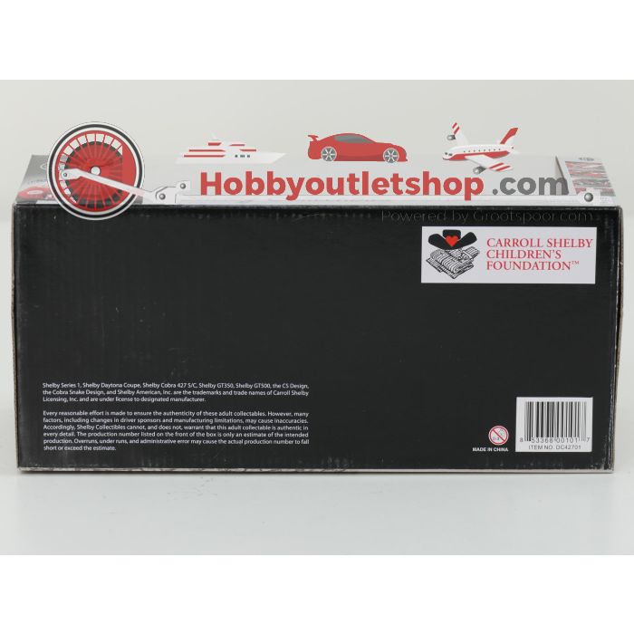 Schaal 1:18 Shelby Collectibles NEW OLD STOCK DC42701 Shelby Cobra 427 S/C 1936 #9764 - sku: 20260804010839 - Nieuw - Afbeelding 5