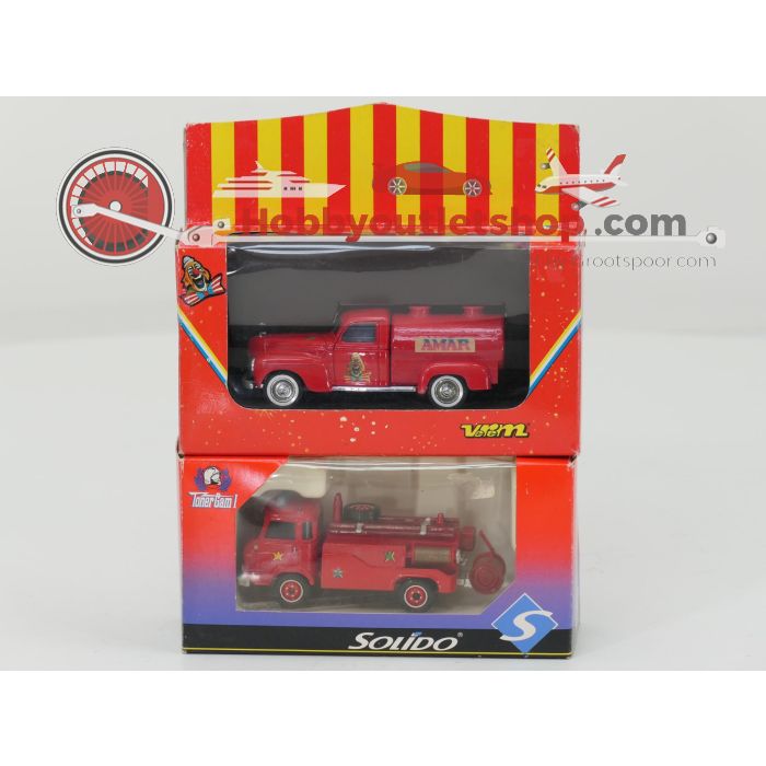 Schaal 1:50 Solido/Verem 810, 2101, 3116, 3117, 3121 en 368 12-76 set van 6 Amar Circus voertuigen #9767 - sku: 20260804040326 - Used - Good condition - Photo 2