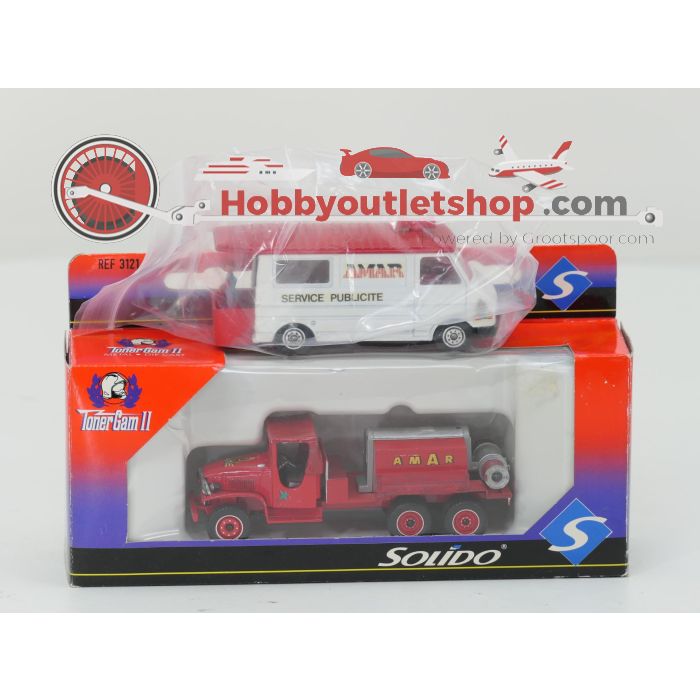 Schaal 1:50 Solido/Verem 810, 2101, 3116, 3117, 3121 en 368 12-76 set van 6 Amar Circus voertuigen #9767 - sku: 20260804040326 - Used - Good condition - Photo 6