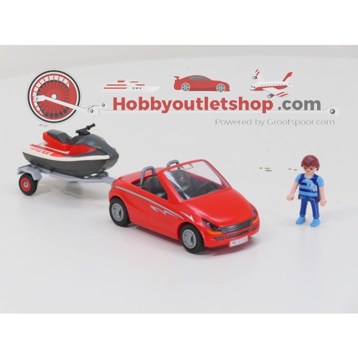 Playmobil Combinatieset 5632 Jim's Frietkraam & 5133 Auto met Jetski VVP #9906 - sku: 20260805103721 - Gebruikt - Zeer goede staat - Afbeelding 2