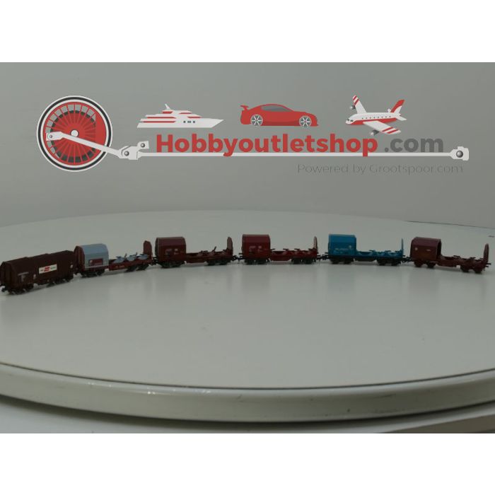 Schaal H0 Märklin 4693 Roco 47432 Diverse coilwagens #902 - sku: 20211007115917 - Gebruikt - Zeer goede staat - Afbeelding 1