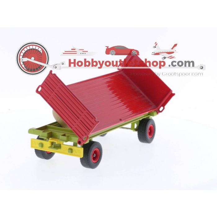 Schaal 1:32 Siku 3955 Tractor met Voorlader en Hooibalenwagen #5122 - sku: 20231109031104 - Gebruikt - Nieuwstaat - Afbeelding 3