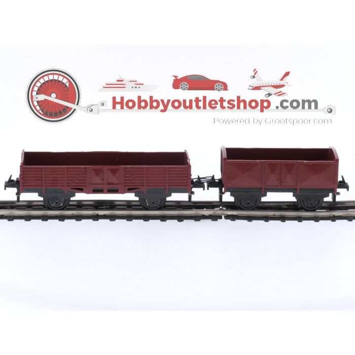 Schaal H0 Trix Express 3450 en 3451 Goederen wagens van de DB #5198