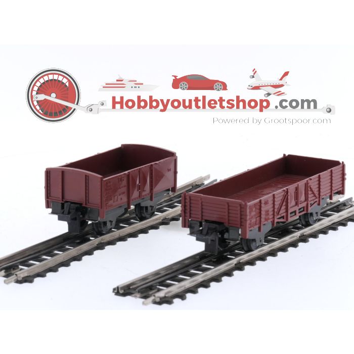 Schaal H0 Trix Express 3450 en 3451 Goederen wagens van de DB #5198